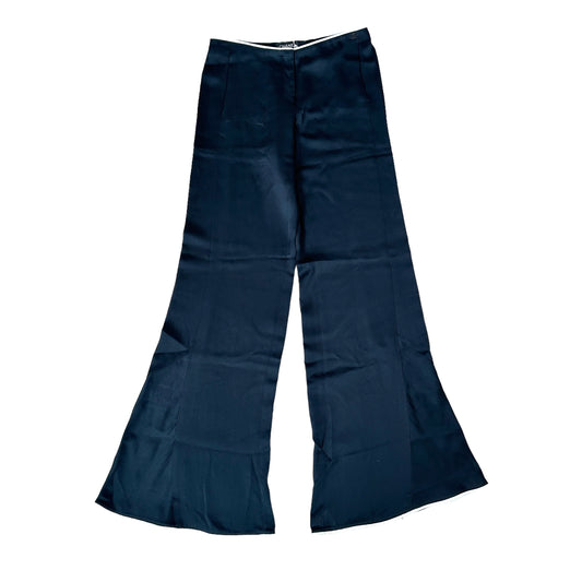 Silk Wide-Leg Pants - S