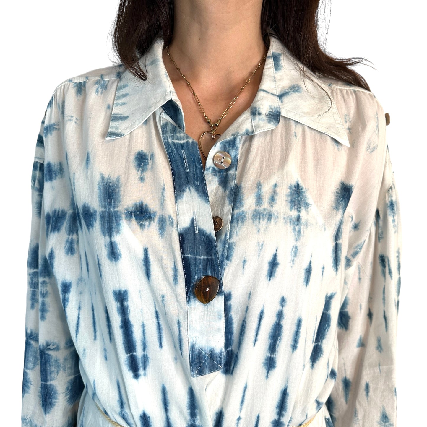 Tie-Dye Cotton Dress - S