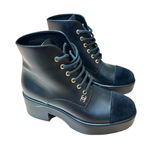 Chunky Platform Logo Boots - 8