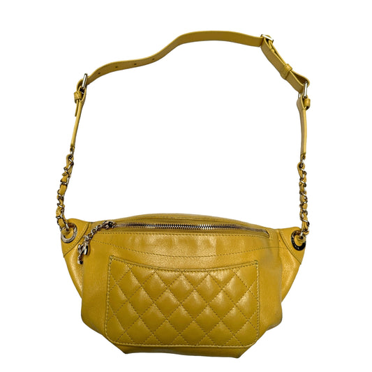 Yellow Leather Belt Bag