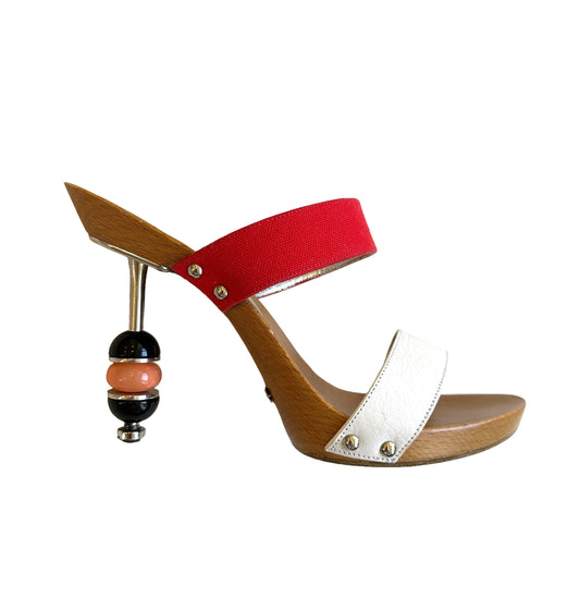 Wooden Platform Heel - 9