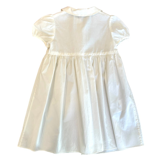 Kids White Logo Dress - 3yo.