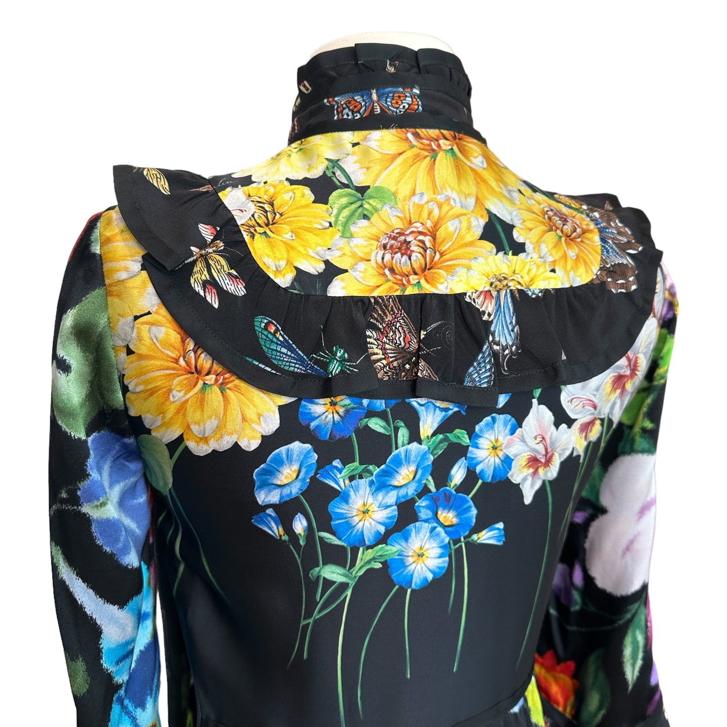 2017 Runway Silk Floral Dress - XS