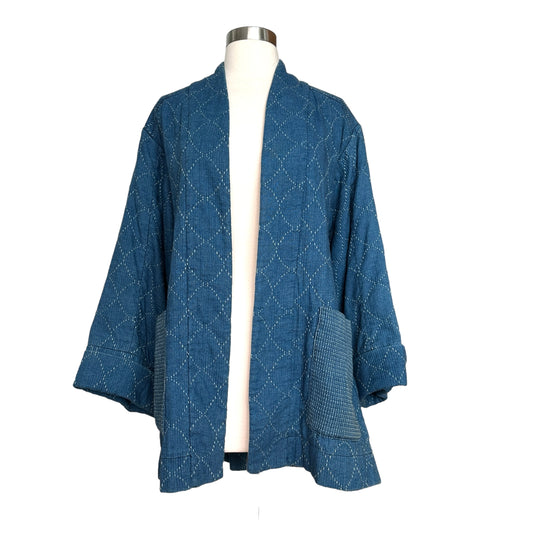 Indigo Cotton Jacket - S
