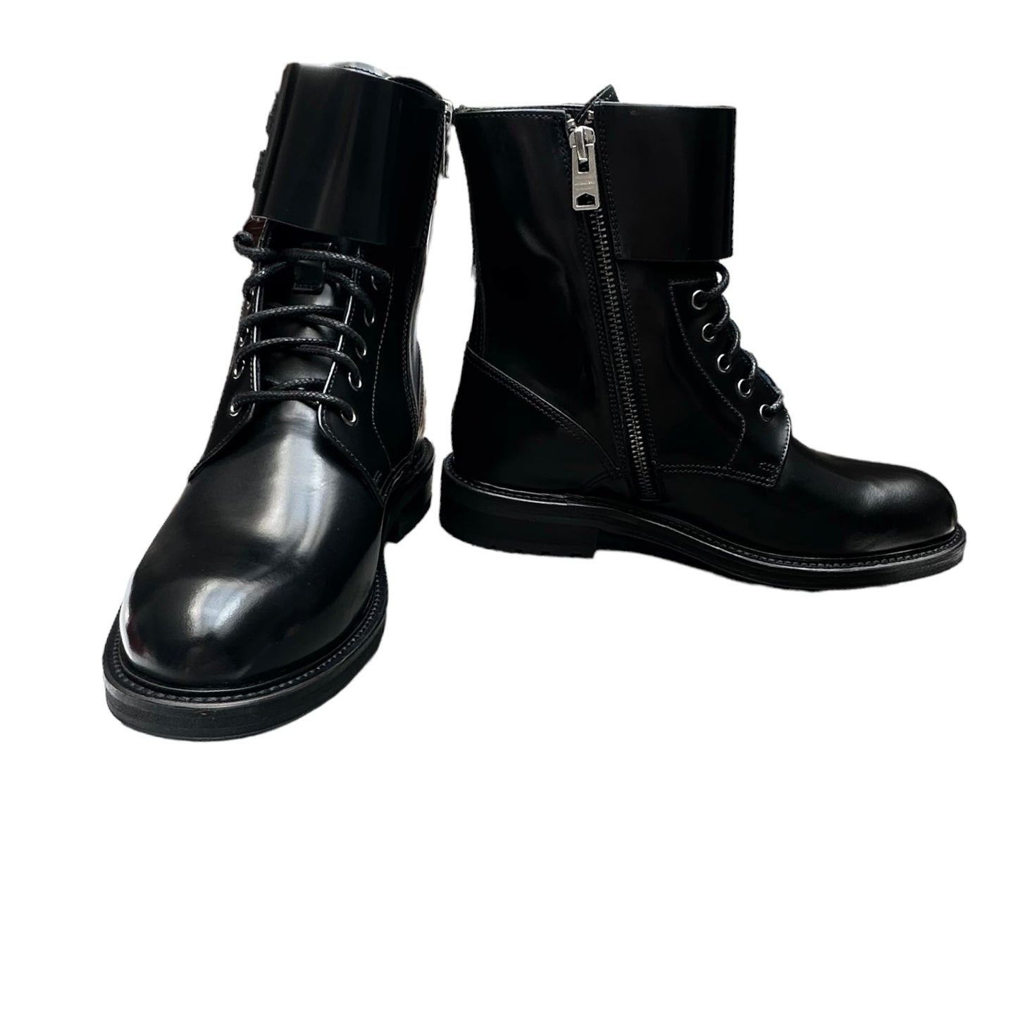 Black Leather Boots - 8