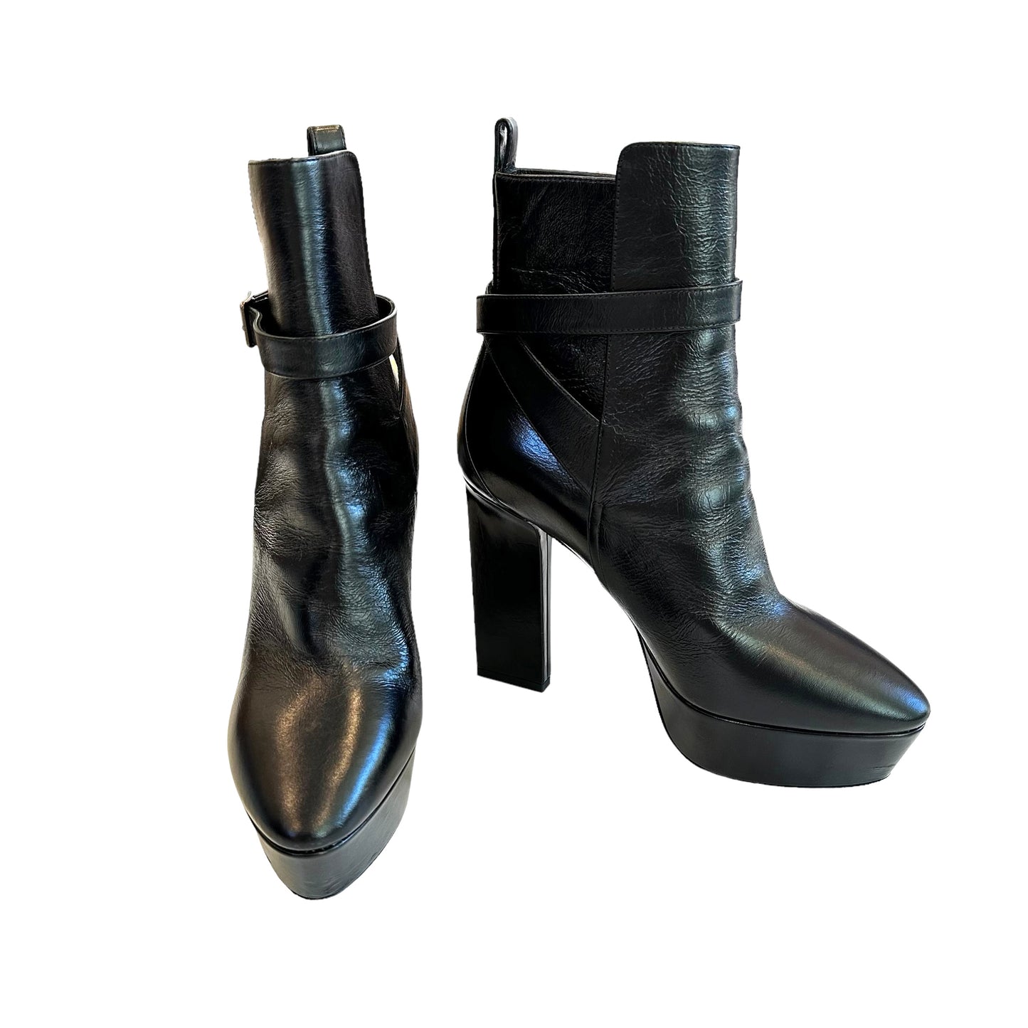 Black Heeled Boots - 6