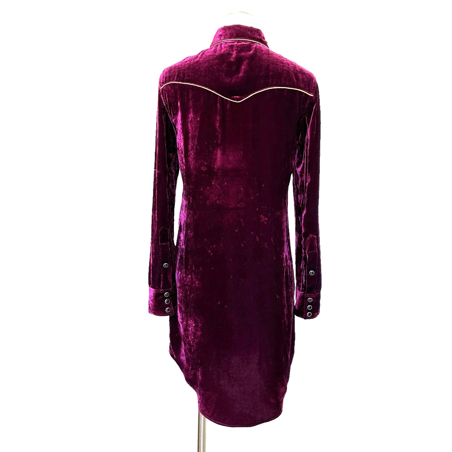 Purple Velvet Dress - XS