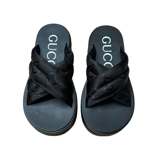 Logo Platform Sandals