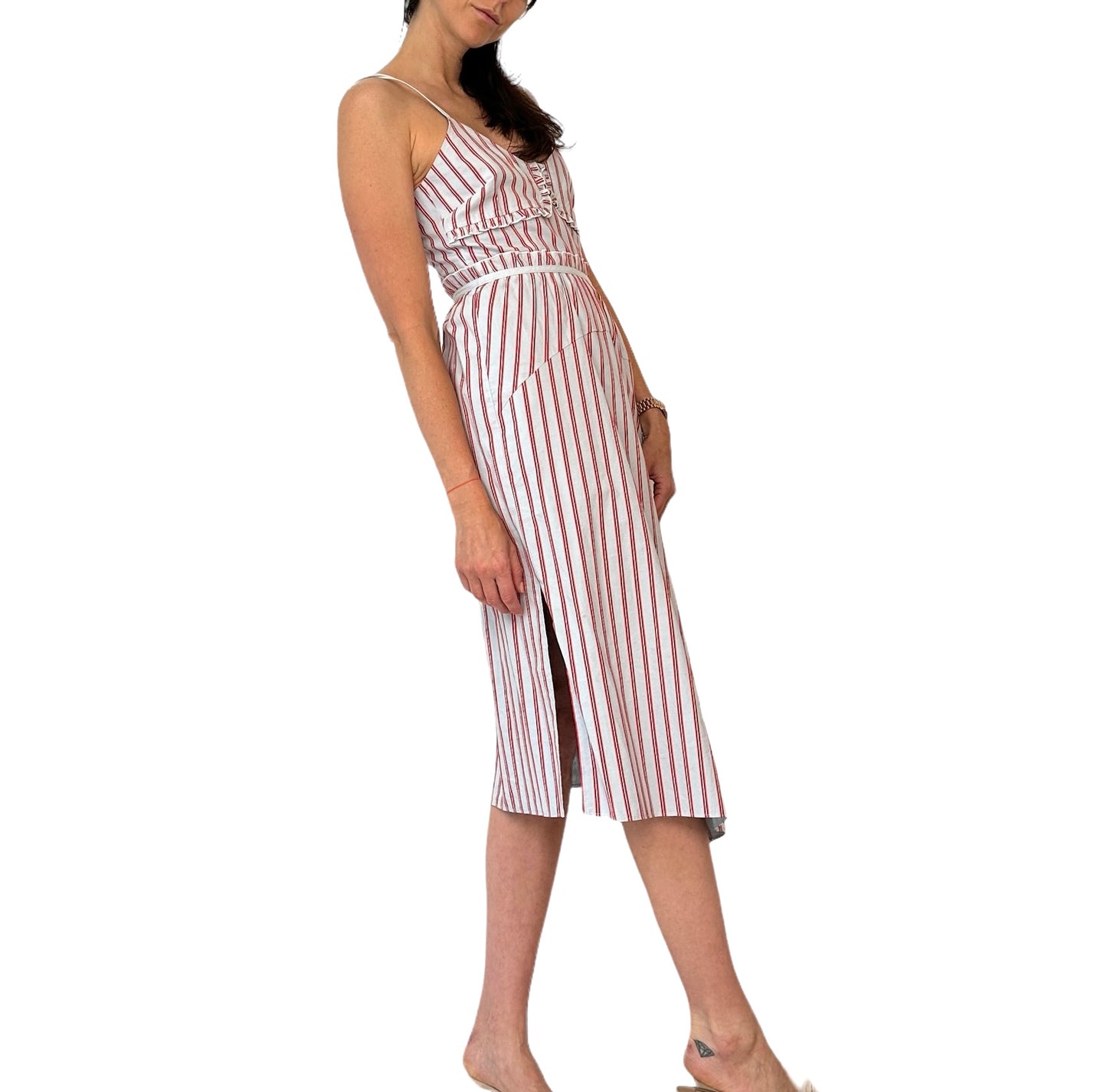 Blue & White Striped Dress - XS