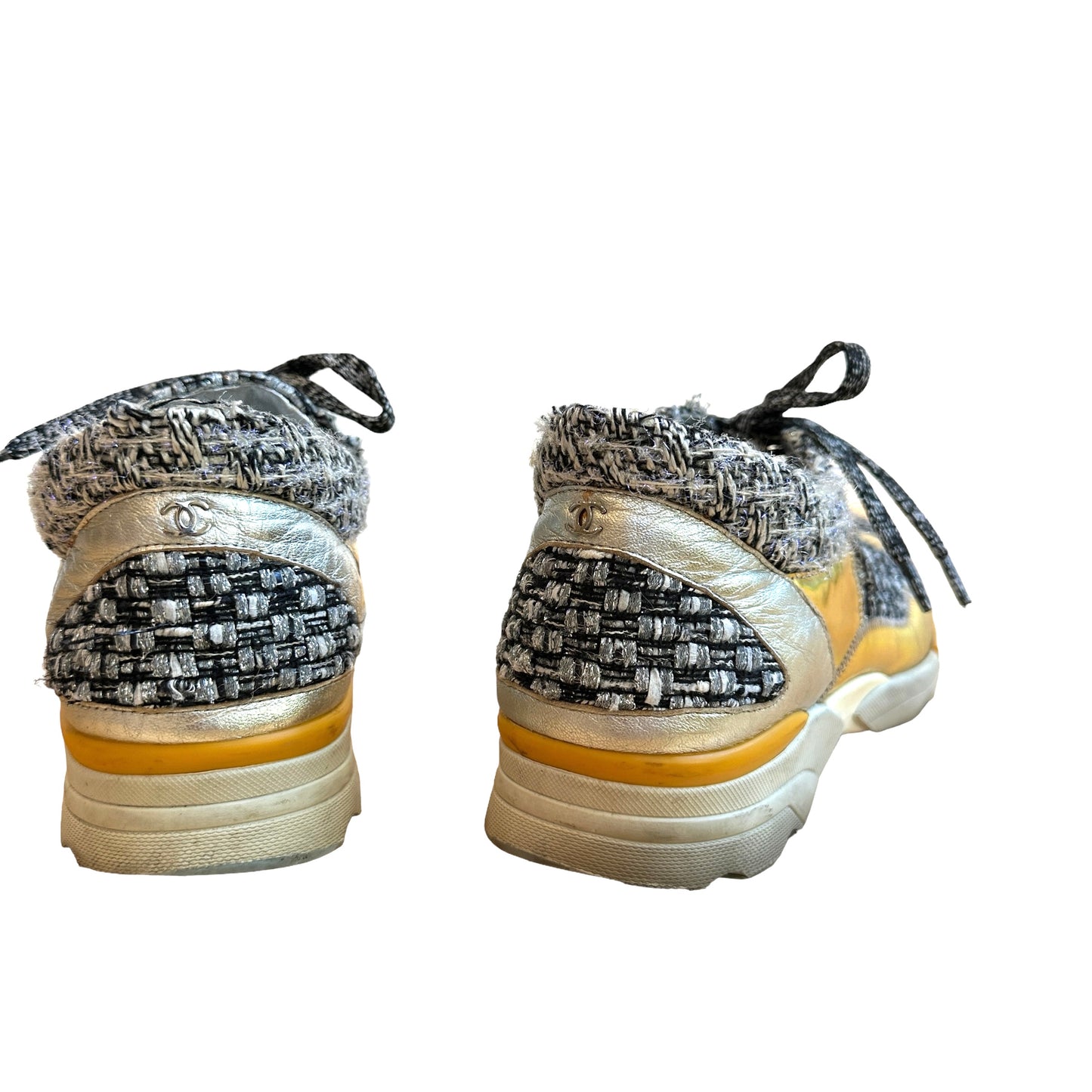 Tweed & Gold Sneakers - 9