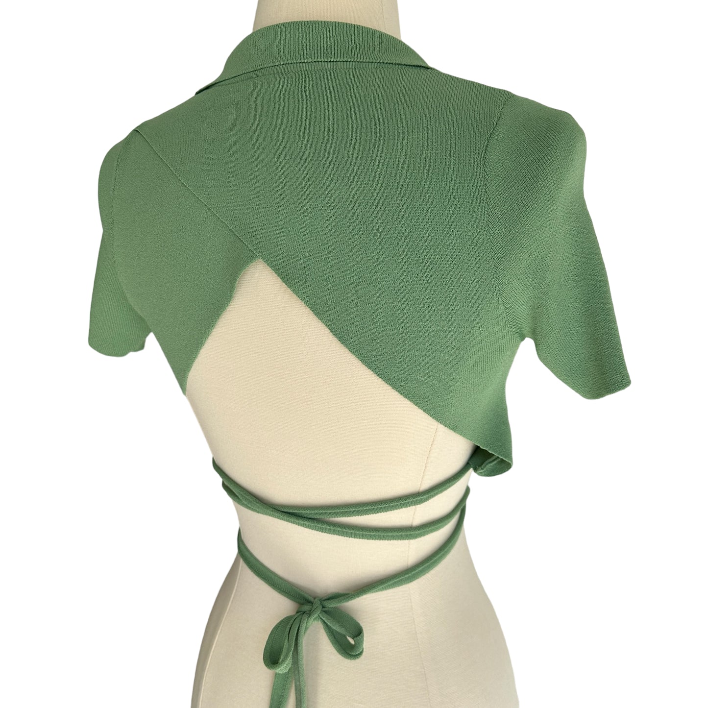 Green Cropped Top - XS
