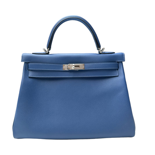 2023 Special Order Blue & Red Swift Leather Kelly 30
