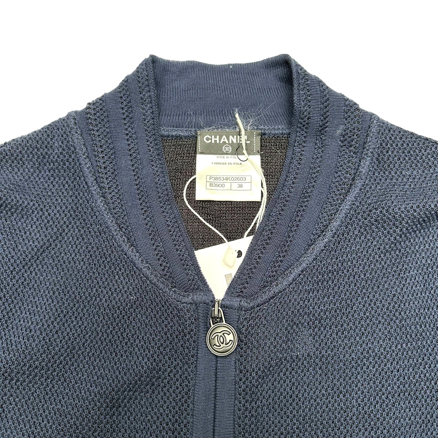 Navy Zipper Sweater - S/M