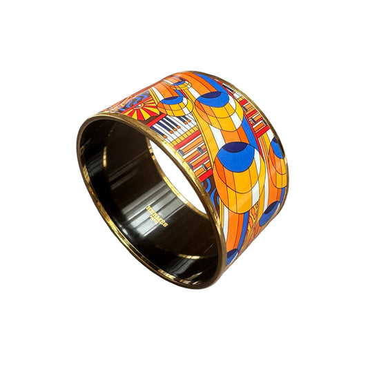 Extra Enamel & Gold Bangle - S