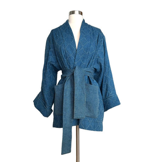Indigo Cotton Jacket - S
