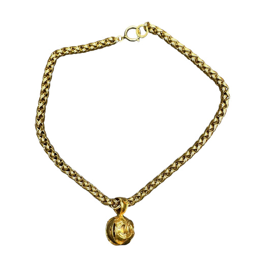 Vintage Chain Logo Necklace