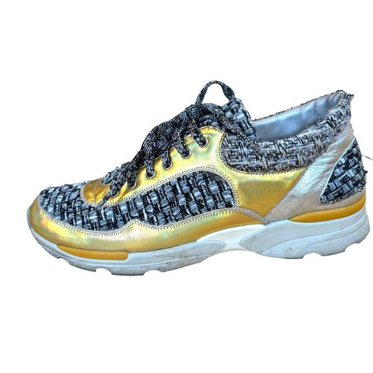 Tweed & Gold Sneakers - 9