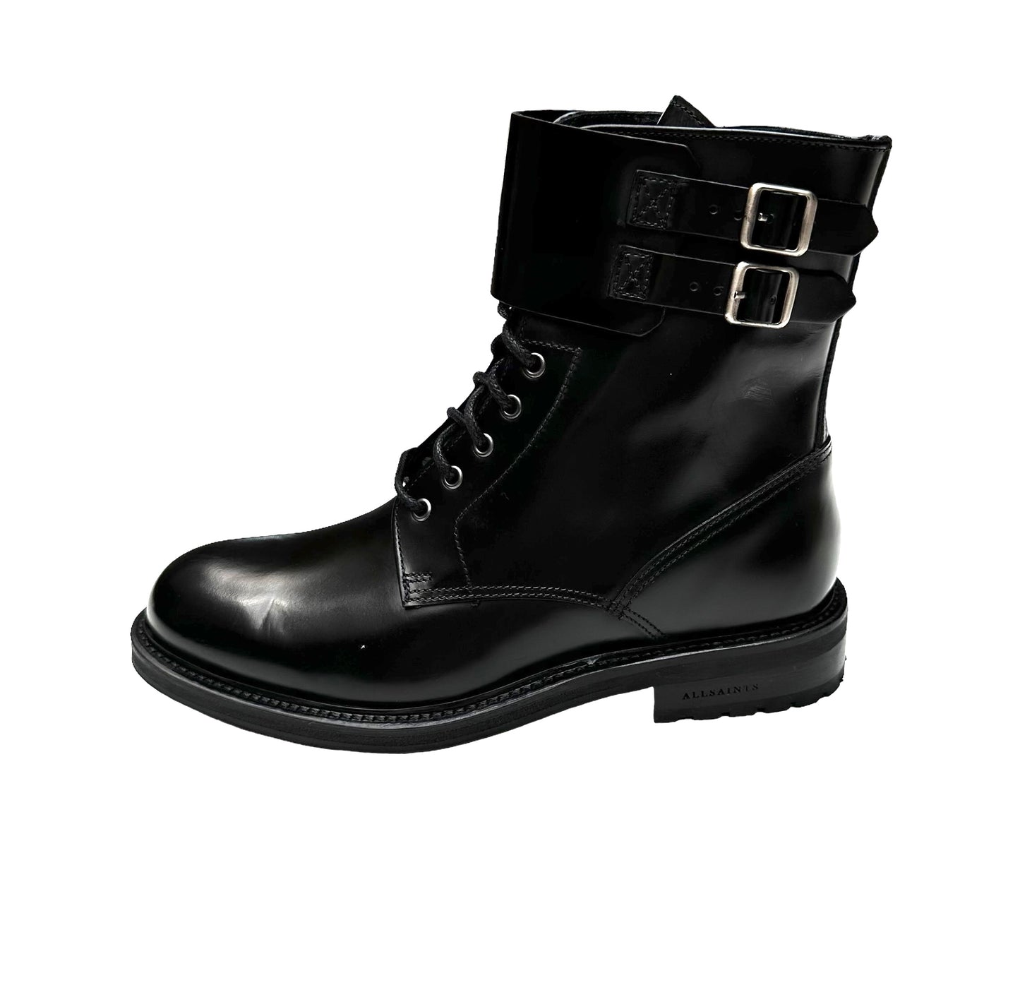 Black Leather Boots - 8