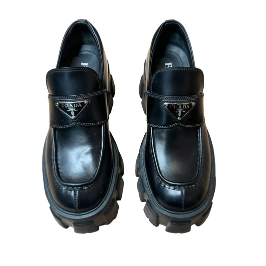 Black Chunky Loafers - 7.5