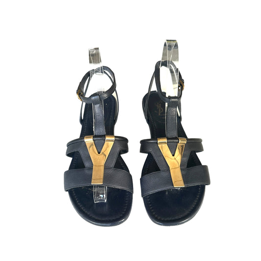 Navy Logo Sandals - 8