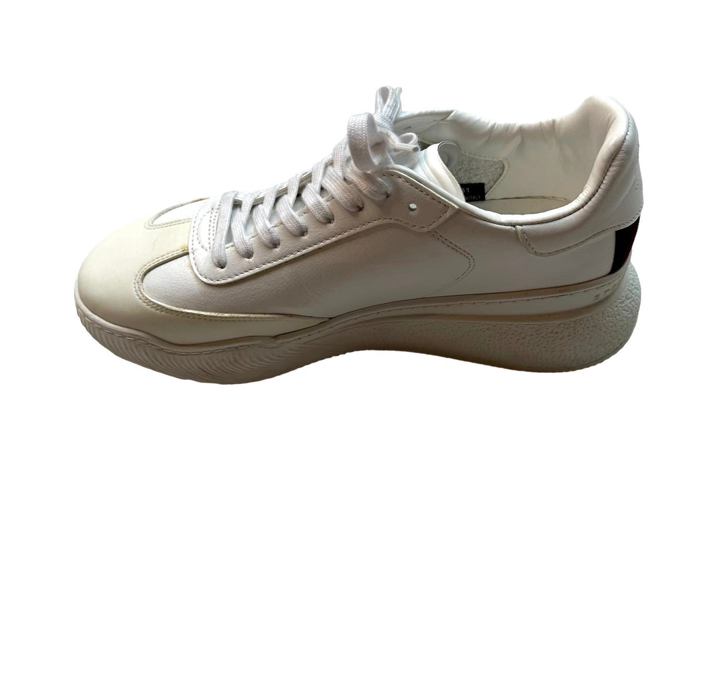 White Leather Sneakers - 11