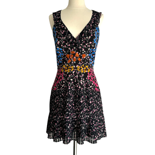 Black Floral Dress - S