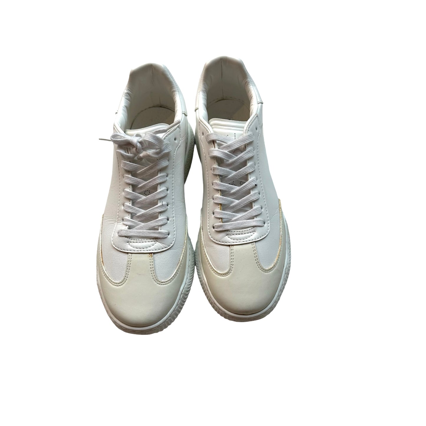 White Leather Sneakers - 11