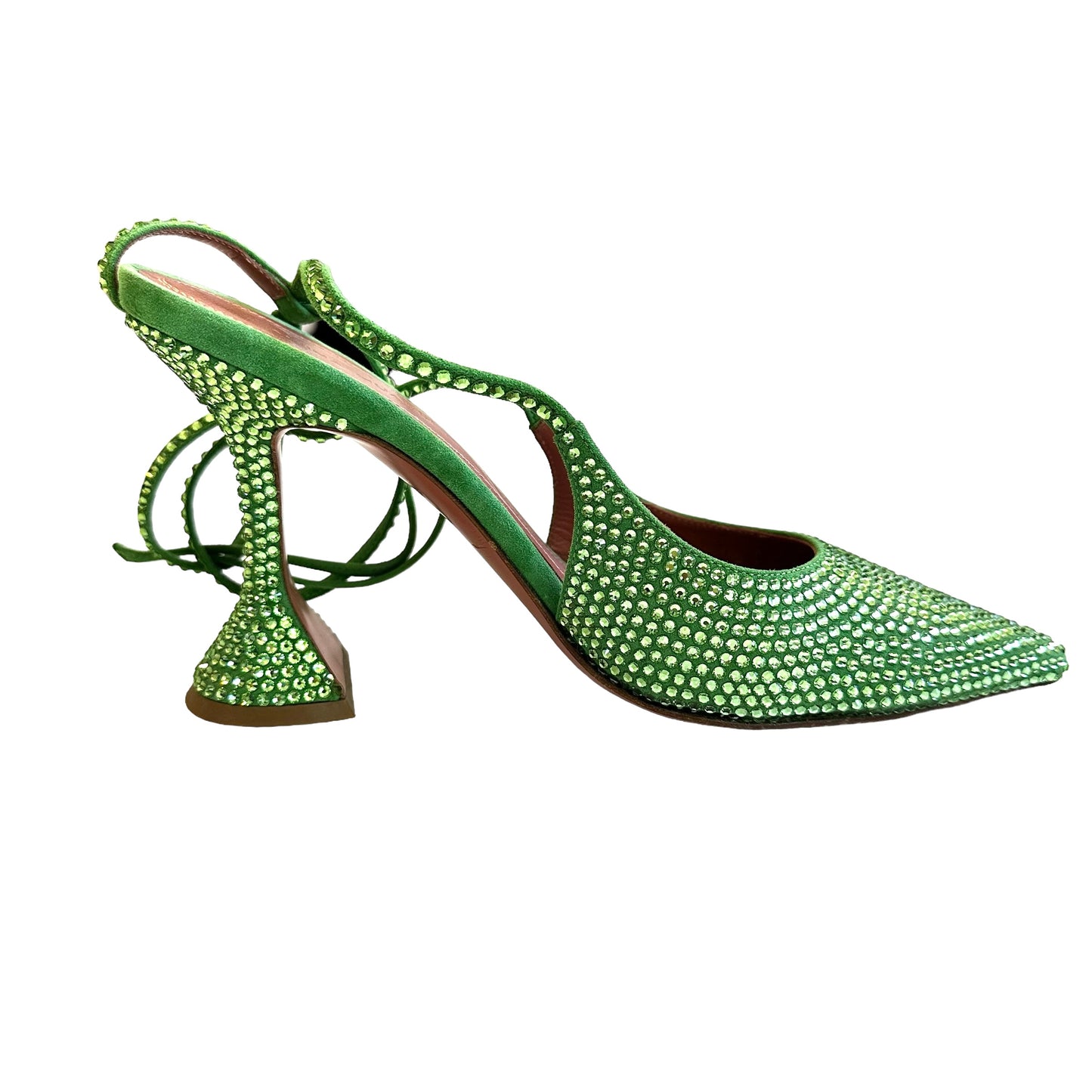 Green Crystals Heels - 6.5