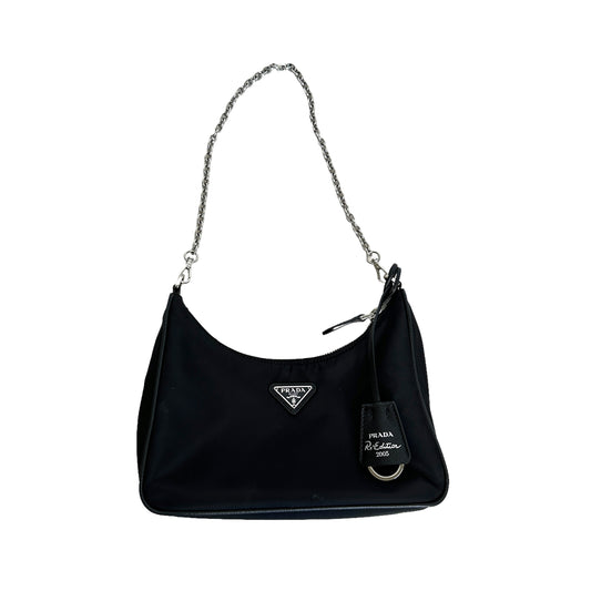 Black Nylon Reedition Bag