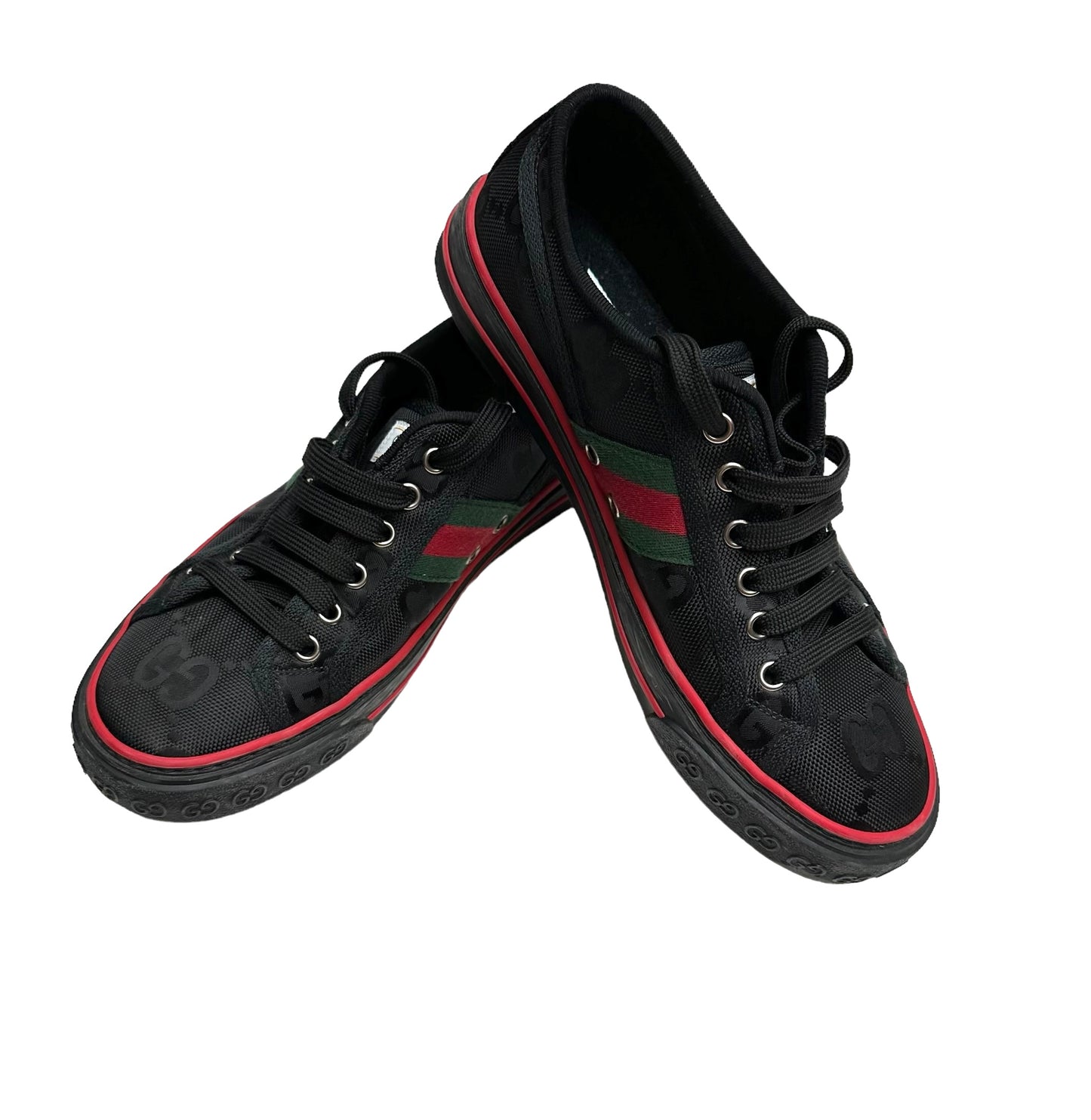 Monogram Black Sneakers - 8.5