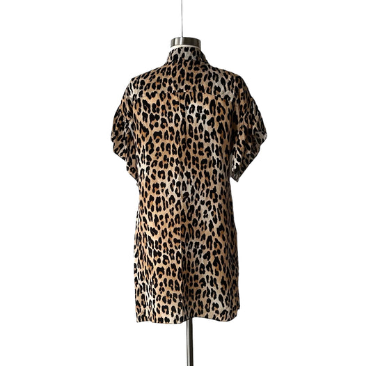 Leopard Shirt Dress - S