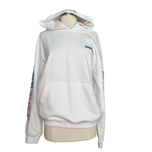 White Hooded Sweatshirt - M