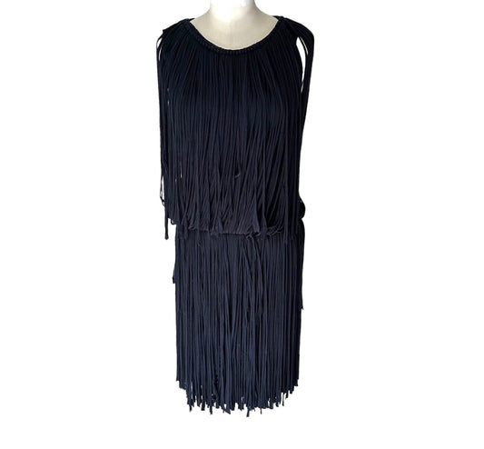 Vintage Fringed Dress - S