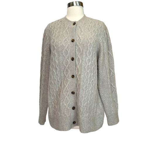 Oversized Grey Cardigan - XS