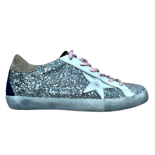 Silver Sparkles Sneakers - 9