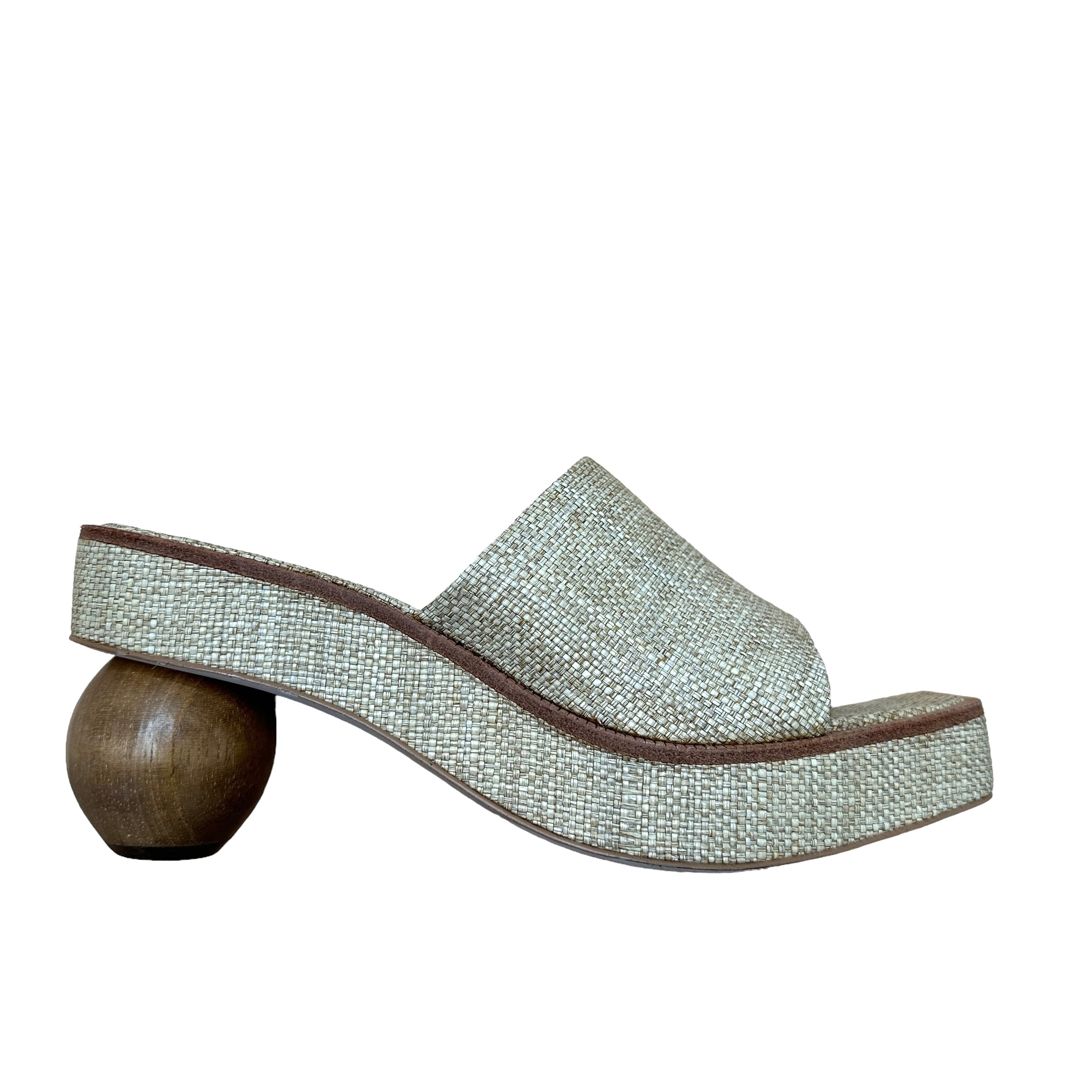 Raffia Platform Slides - 8.5 | DetachWithLove