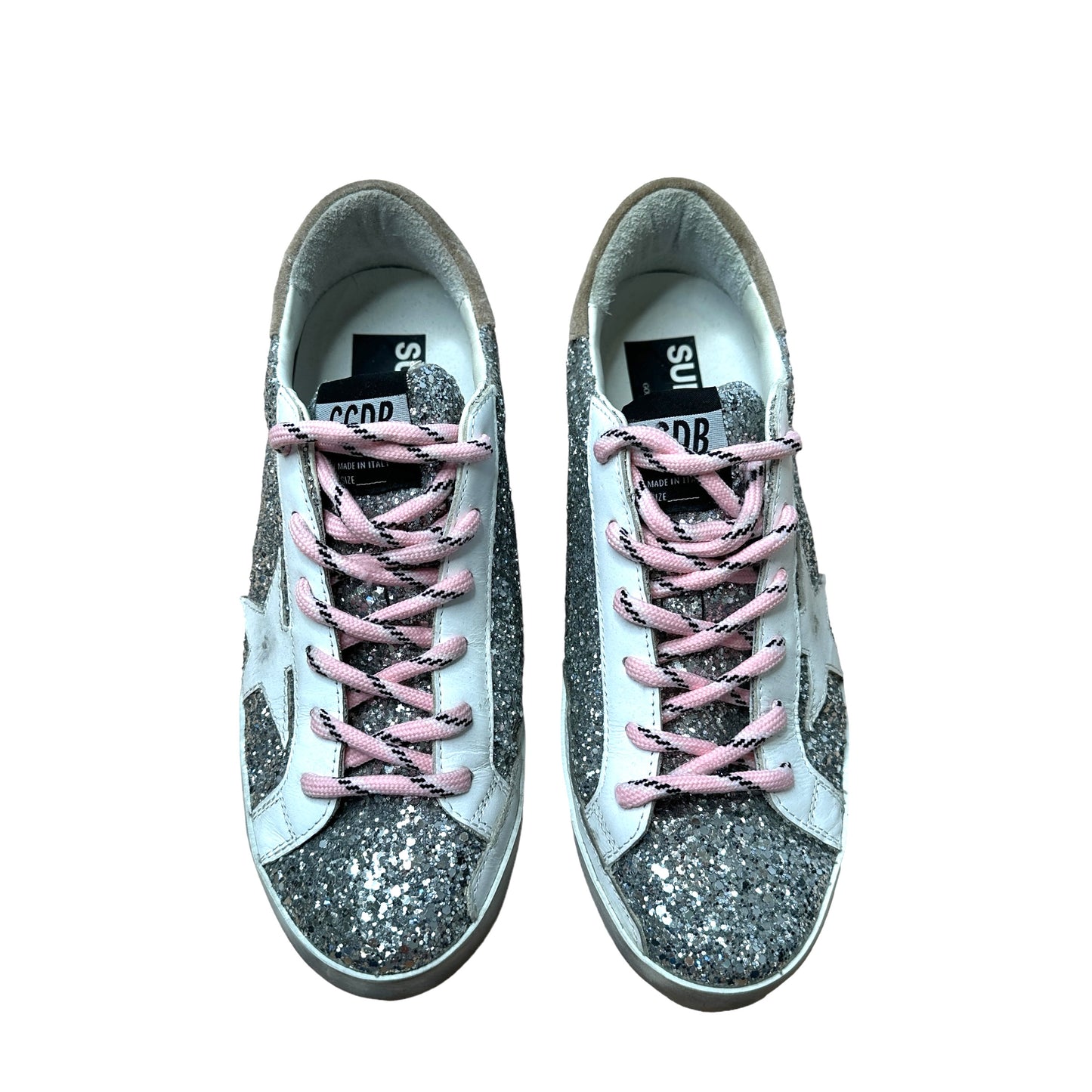 Silver Sparkles Sneakers - 9