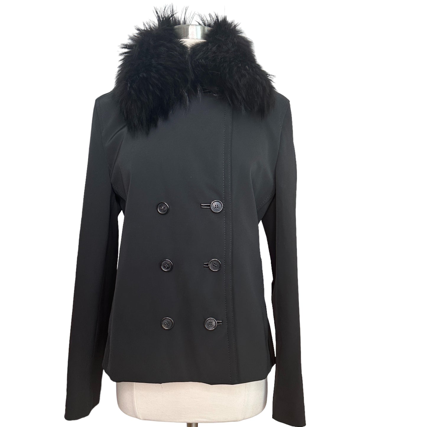 Fur Black Coat - M