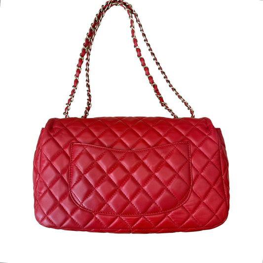 Red & Gold Flap Bag