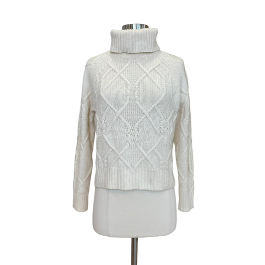 White Cashmere Turtleneck - XS