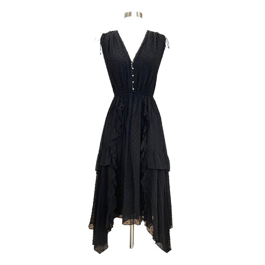 Black Silk Dress - 4