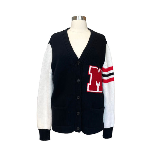 Oversized Logo Varsity Jacket - S