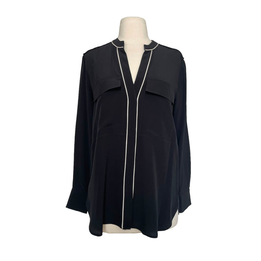 Black Silk Shirt - S/M