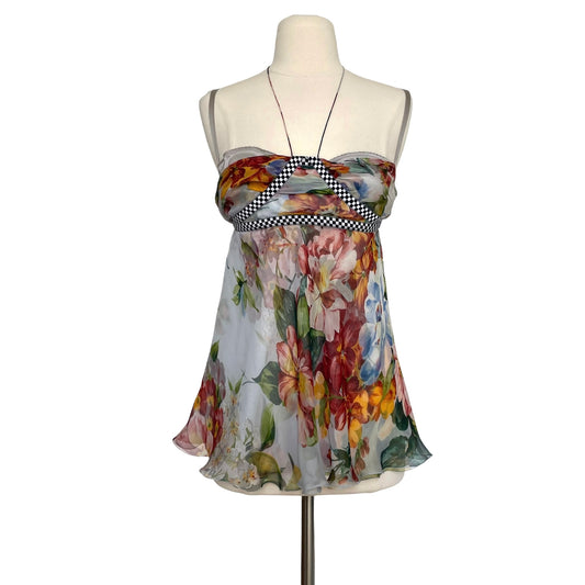 Light Floral Top - M