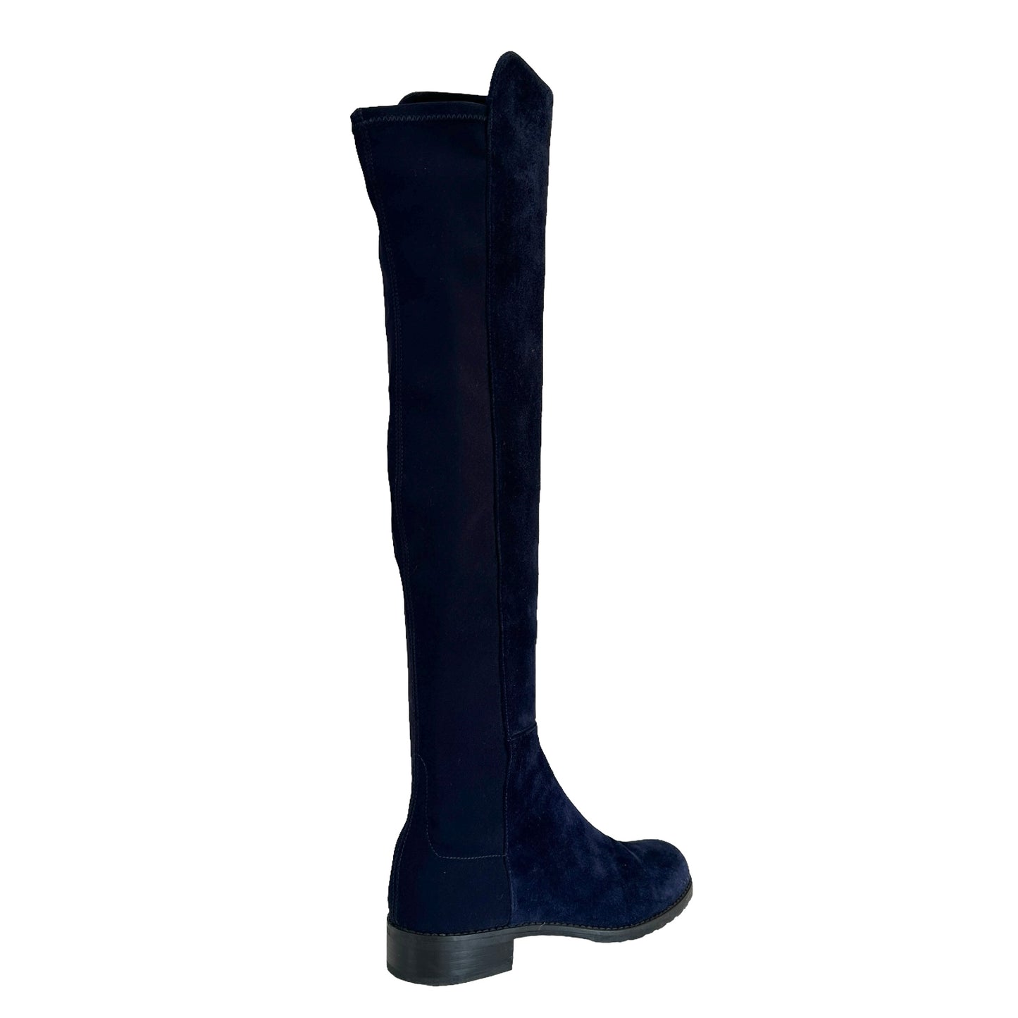 Navy Suede Boots - 7