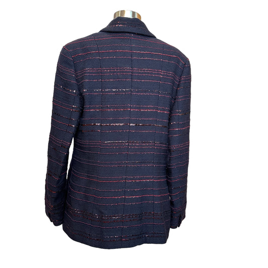 Navy 7 Sequins Blazer - XL