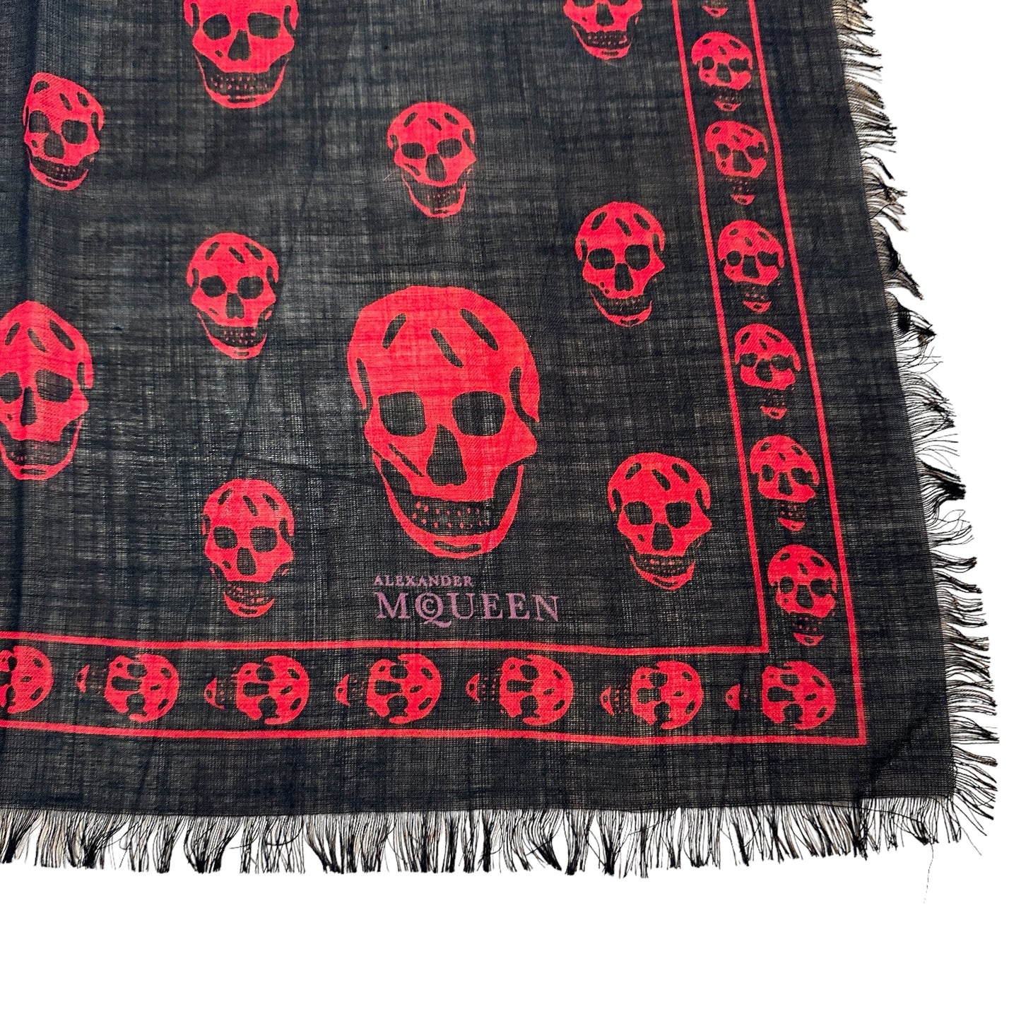 Black & Red Skull Scarf