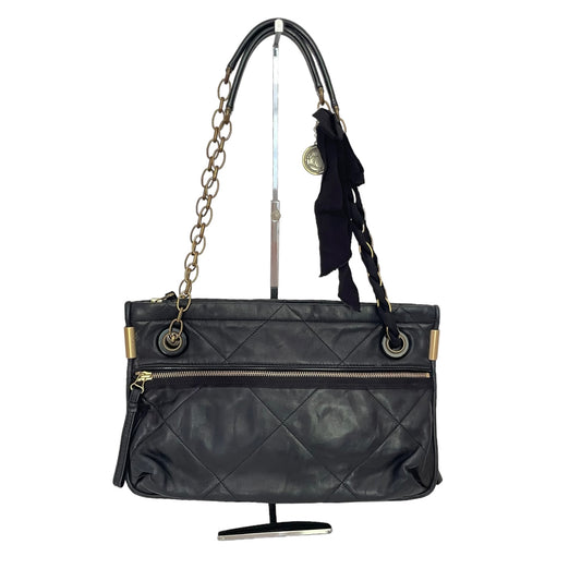 Black Leather Shoulder Bag