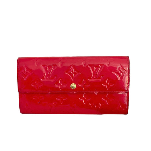 Monogram Red Patent Wallet