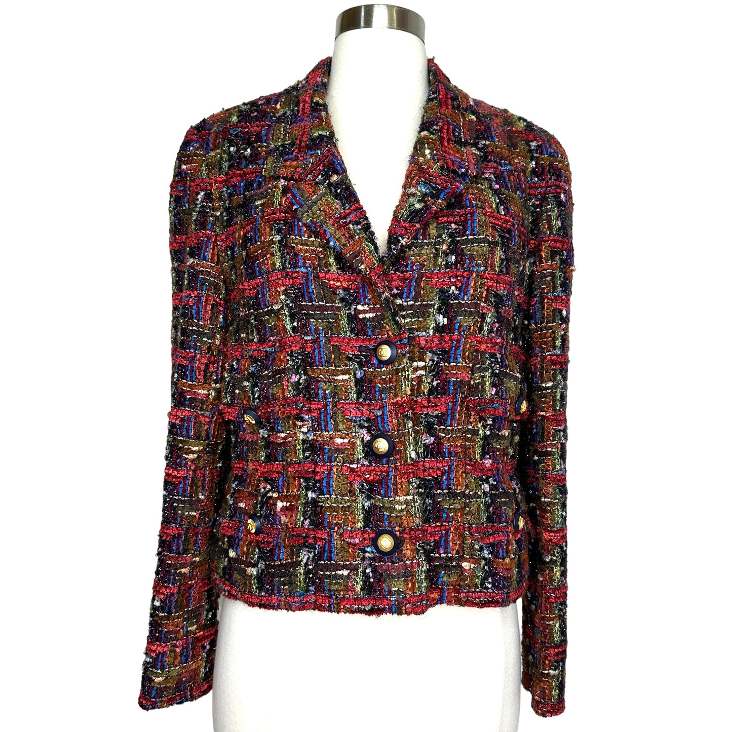 Multicolor Tweed Jacket - S/M